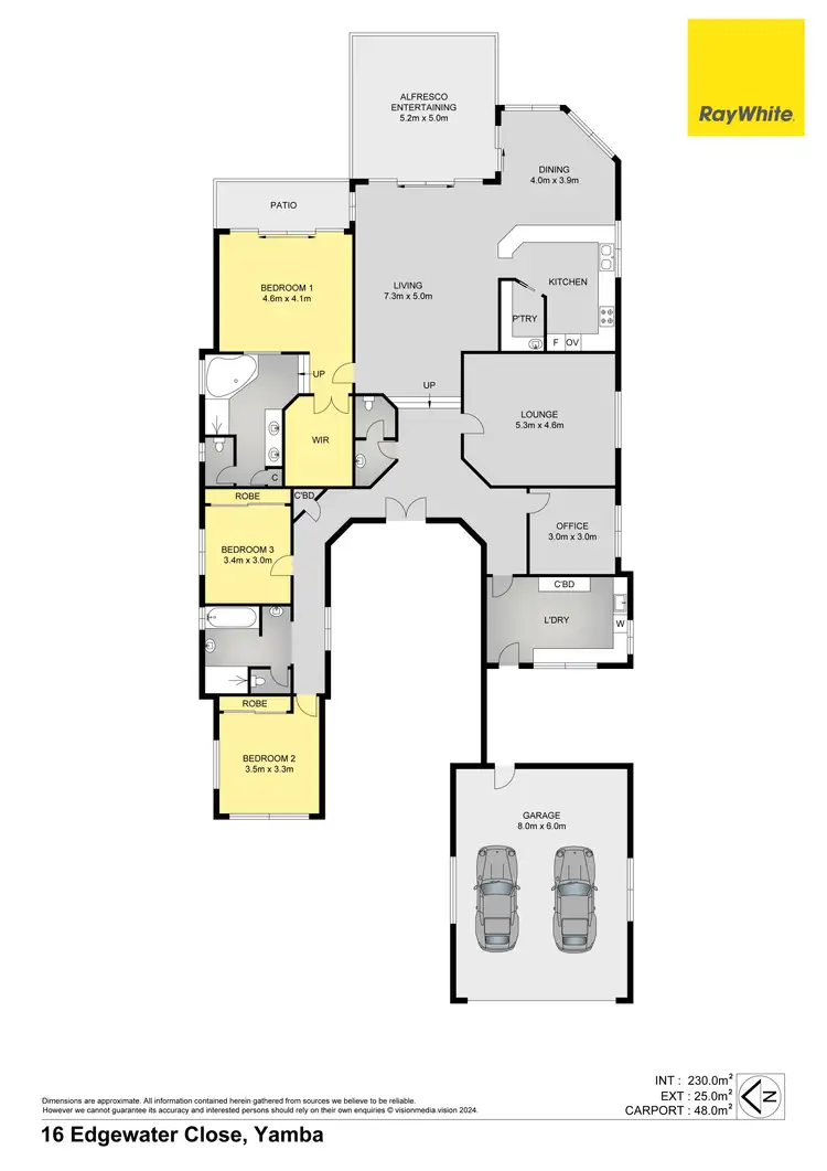 Floorplan of Homely house listing, 16 Edgewater Close, Yamba NSW 2464