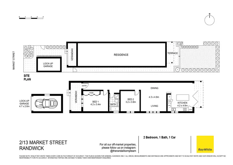 Floorplan of Homely apartment listing, 2/13 Market Street, Randwick NSW 2031