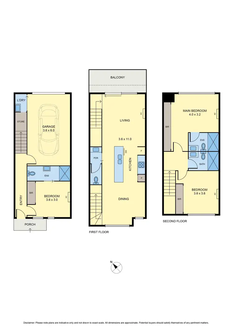 Floorplan of Homely townhouse listing, 6/338 Pascoe Vale Road, Essendon VIC 3040