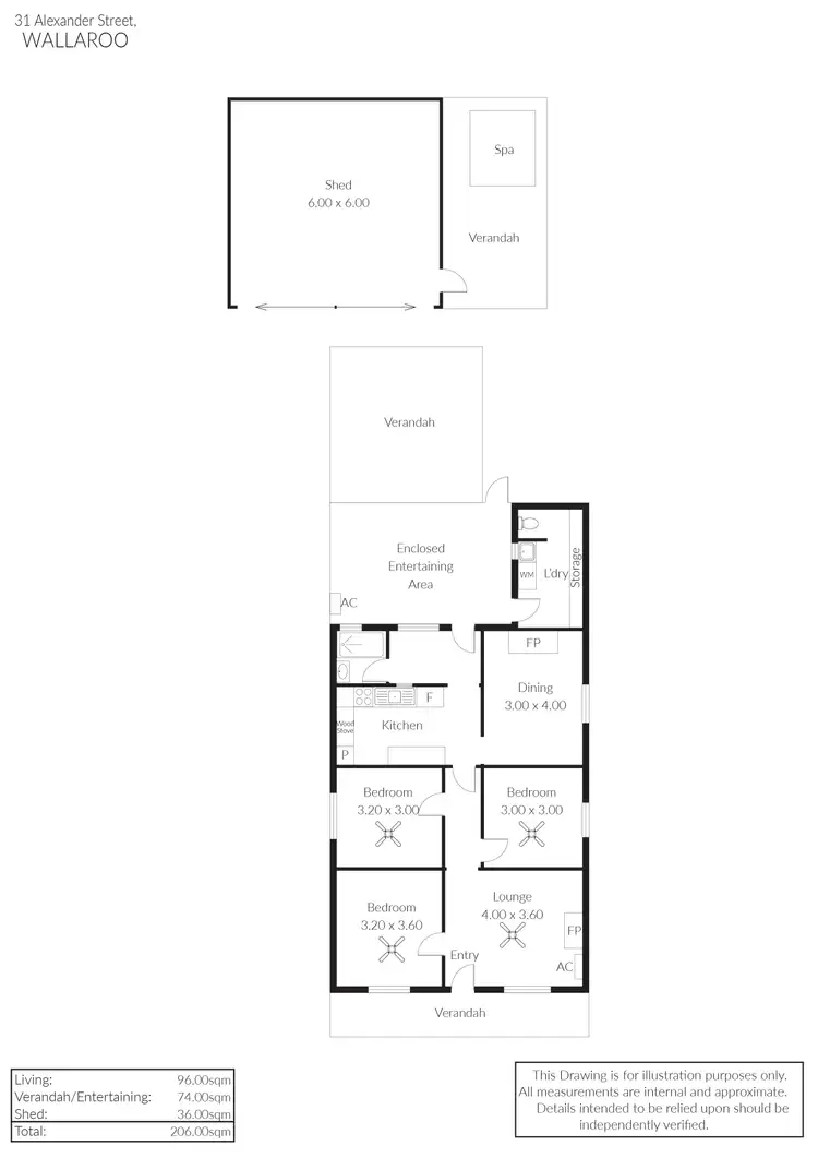 Floorplan of Homely house listing, 31 Alexander Street, Wallaroo SA 5556