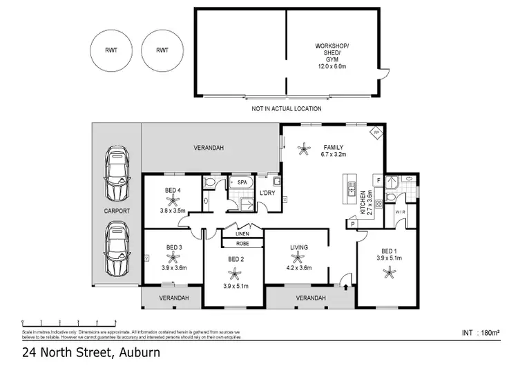 Floorplan of Homely house listing, 24 North Street, Auburn SA 5451