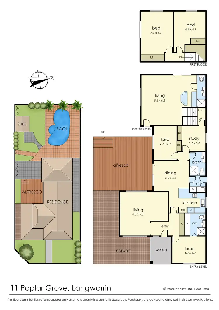 Floorplan of Homely house listing, 11 Poplar Grove, Langwarrin VIC 3910