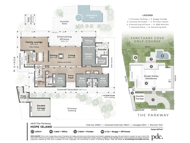 Floorplan of Homely house listing, 4619 The Parkway, Sanctuary Cove QLD 4212