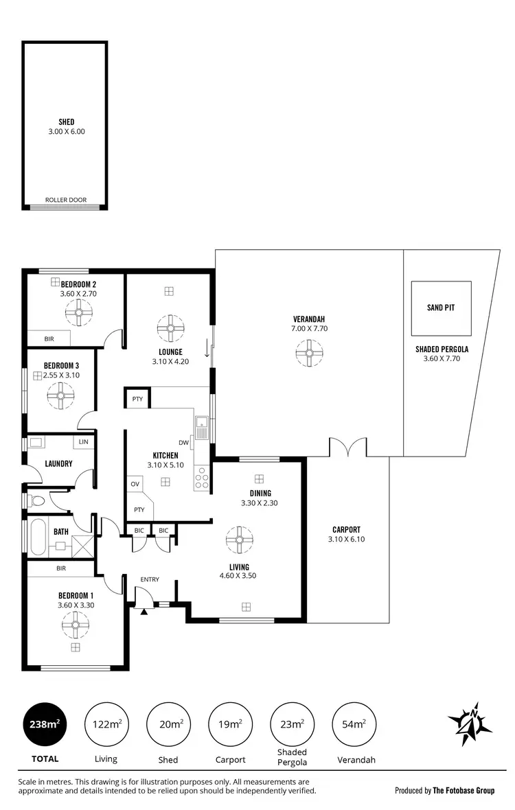 Floorplan of Homely house listing, 108 Adams Road, Trott Park SA 5158