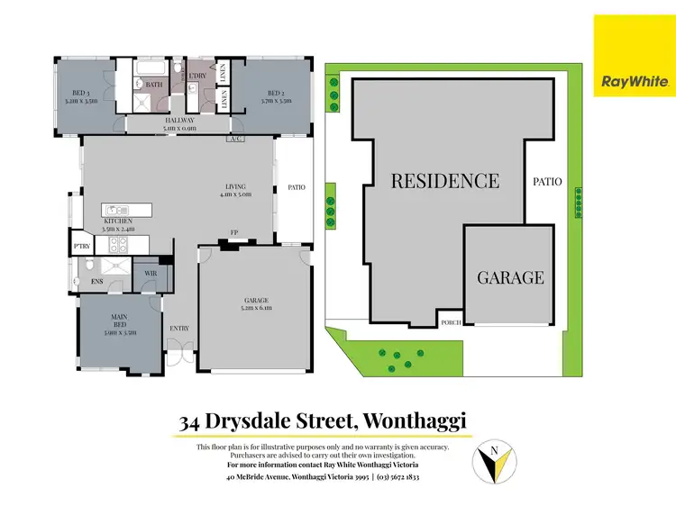 Floorplan of Homely house listing, 34 Drysdale Street, Wonthaggi VIC 3995