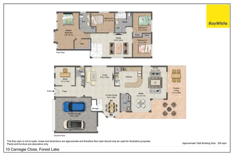 Floorplan of Homely house listing, 10 Carnegie Close, Forest Lake QLD 4078