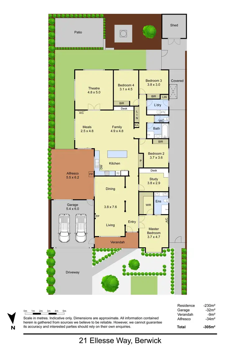 Floorplan of Homely house listing, 21 Ellesse Way, Berwick VIC 3806
