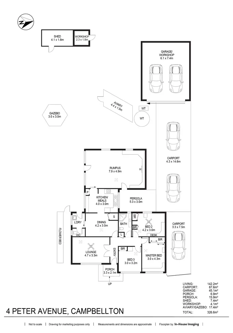 Floorplan of Homely house listing, 4 Peter Avenue, Campbelltown SA 5074