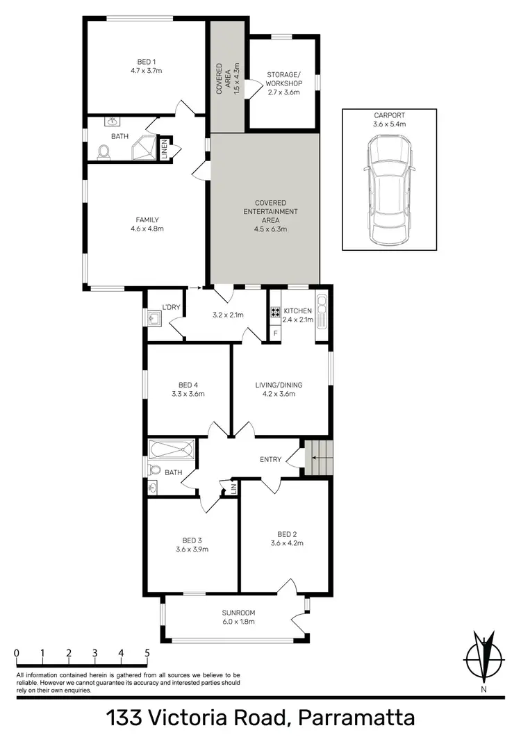 Floorplan of Homely house listing, 133 Victoria Road, Parramatta NSW 2150