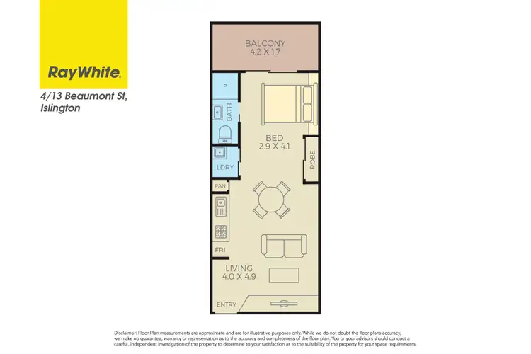 Floorplan of Homely unit listing, 4/13 Beaumont Street, Islington NSW 2296