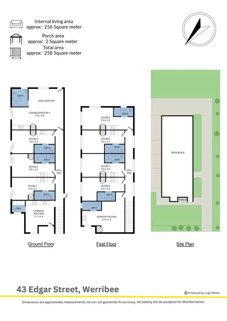 Floorplan of Homely house listing, 43 Edgar Street, Werribee VIC 3030