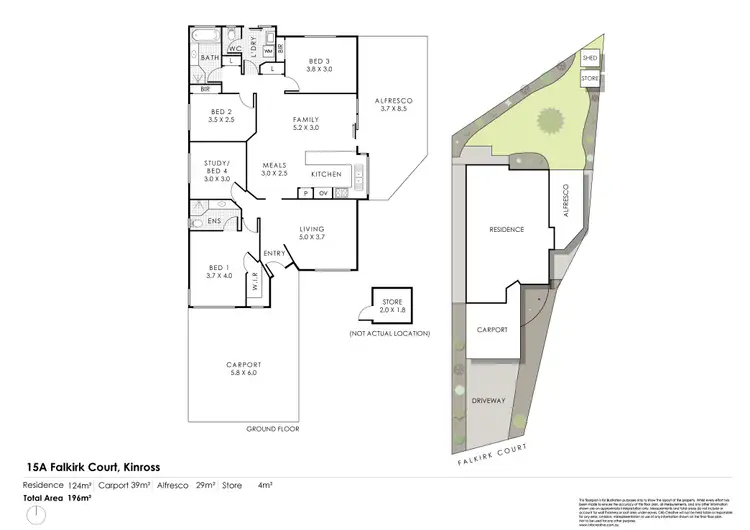Floorplan of Homely house listing, 15A Falkirk Court, Kinross WA 6028