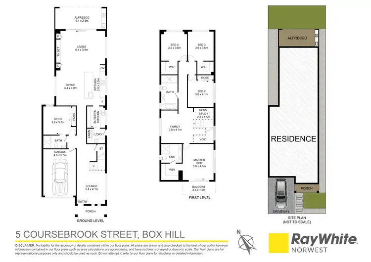Floorplan of Homely house listing, 5 Coursebrook Street( Rouse hill Height), Box Hill NSW 2765