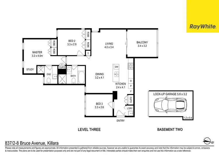 Floorplan of Homely unit listing, 837/2-8 Bruce Avenue, Killara NSW 2071