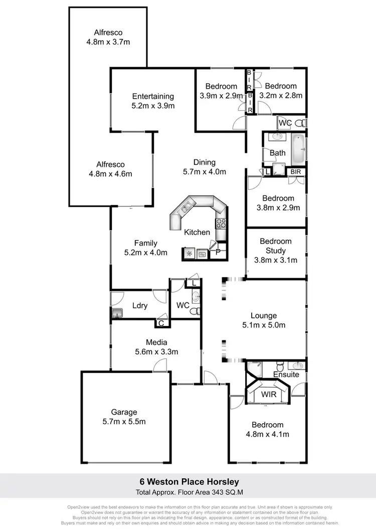 Floorplan of Homely house listing, 6 Weston Place, Horsley NSW 2530