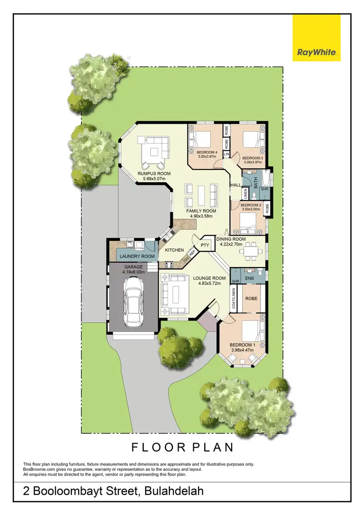Floorplan of Homely house listing, 2 Booloombayte Street, Bulahdelah NSW 2423