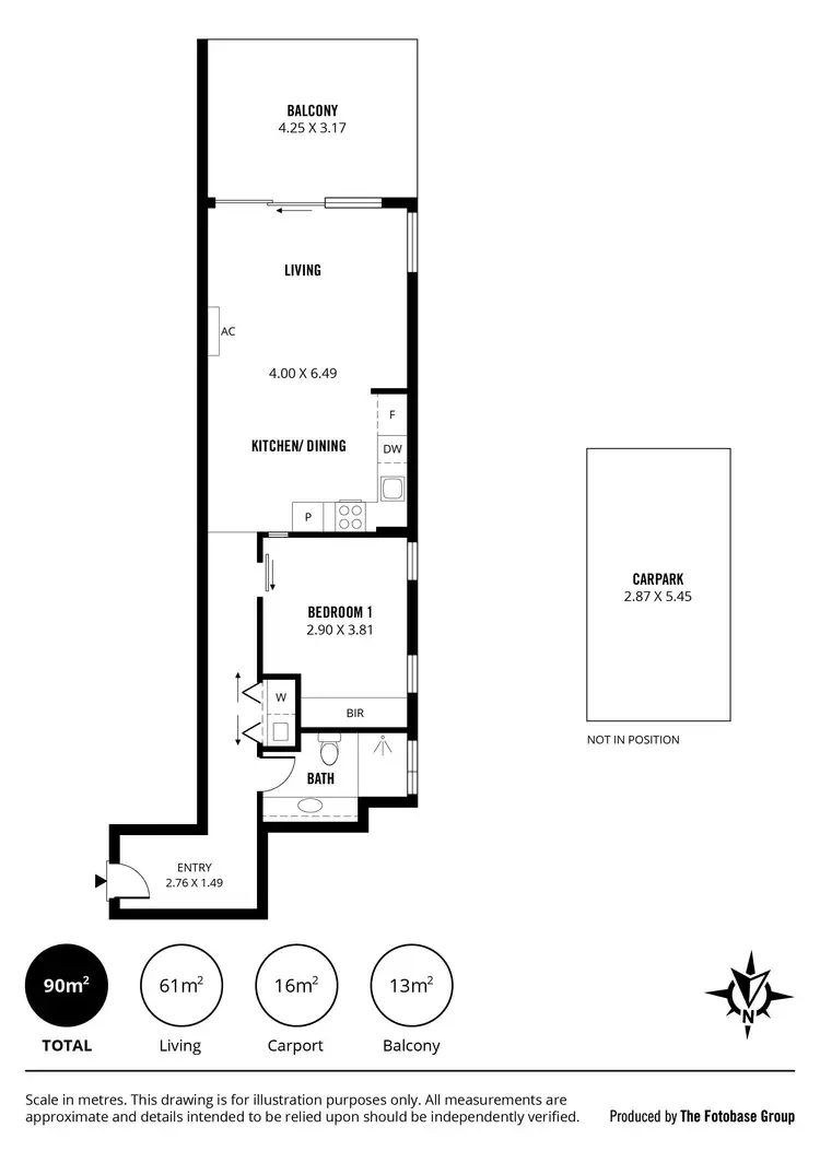 Floorplan of Homely apartment listing, 216/1-2 Tarni Court, New Port SA 5015