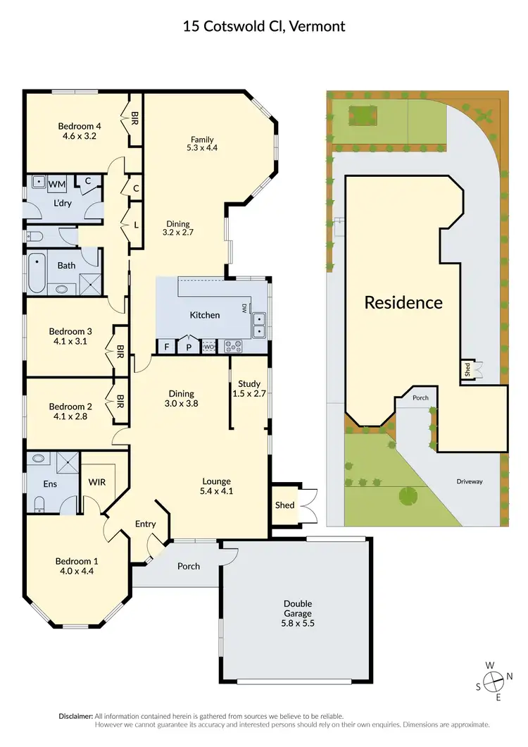 Floorplan of Homely house listing, 15 Cotswold Close, Vermont VIC 3133