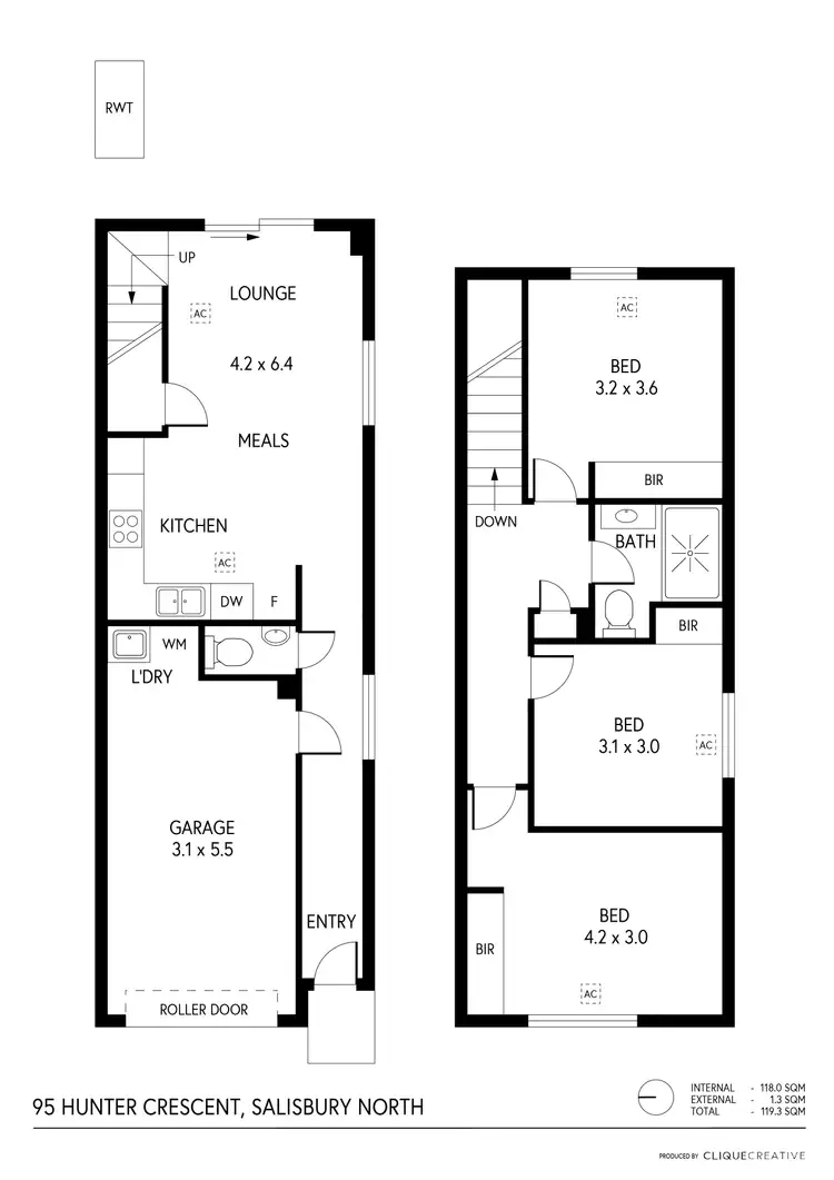 Floorplan of Homely house listing, 95 Hunter Crescent, Salisbury North SA 5108