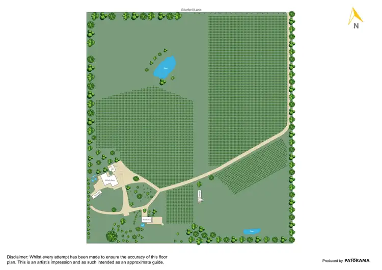 Floorplan of Homely rural property listing, "Bluebell Estate"122 Bluebell Lane, Murrumbateman NSW 2582