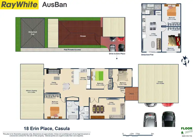 Floorplan of Homely house listing, 18 and 18A Erin Place, Casula NSW 2170