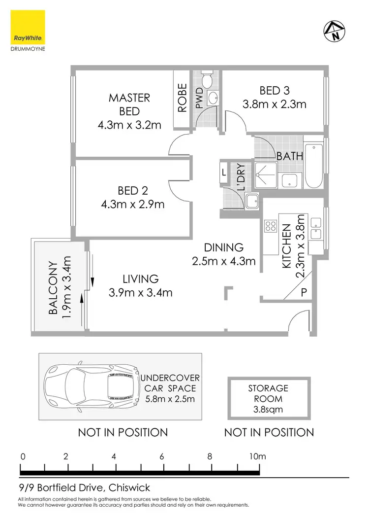 Floorplan of Homely apartment listing, 9/9 Bortfield Drive, Chiswick NSW 2046