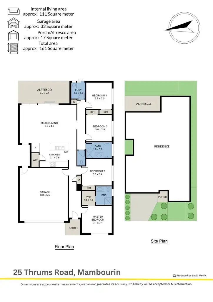 Floorplan of Homely house listing, 25 Thrums Road, Mambourin VIC 3024