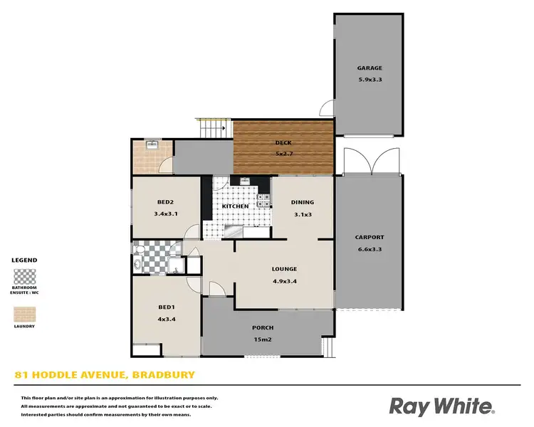 Floorplan of Homely house listing, 81 Hoddle Avenue, Bradbury NSW 2560