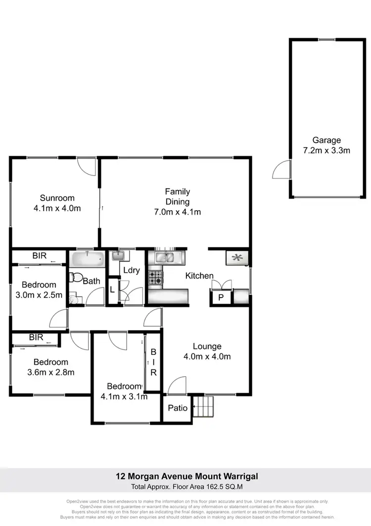 Floorplan of Homely house listing, 12 Morgan Avenue, Mount Warrigal NSW 2528