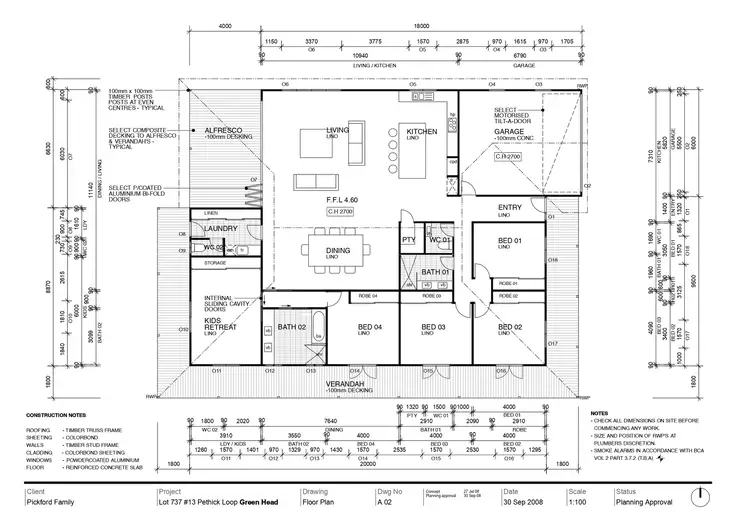 Floorplan of Homely house listing, 13 Pethick Loop, Green Head WA 6514
