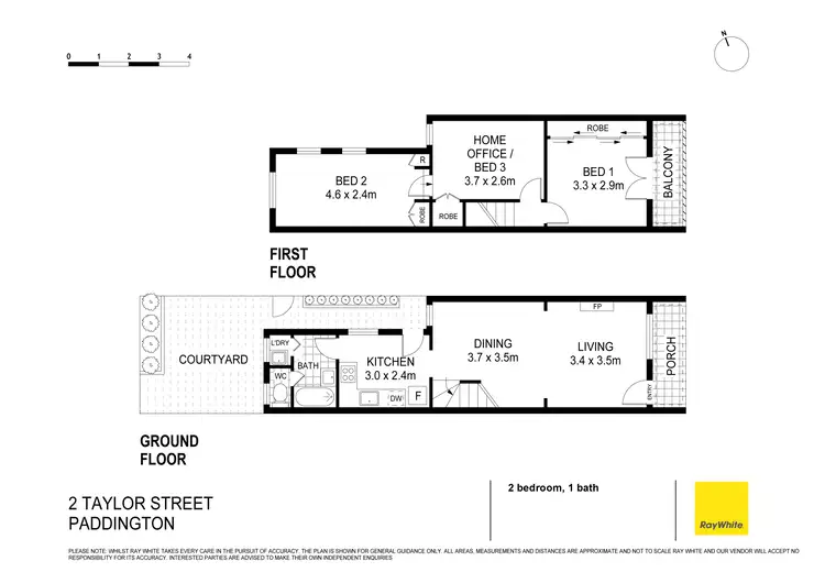 Floorplan of Homely house listing, 2 Taylor Street, Paddington NSW 2021