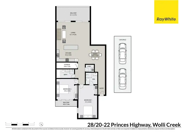 Floorplan of Homely apartment listing, 28/20-22 Princes Highway, Wolli Creek NSW 2205