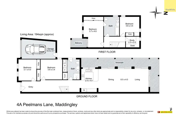 Floorplan of Homely townhouse listing, 4A Peelmans Lane, Maddingley VIC 3340