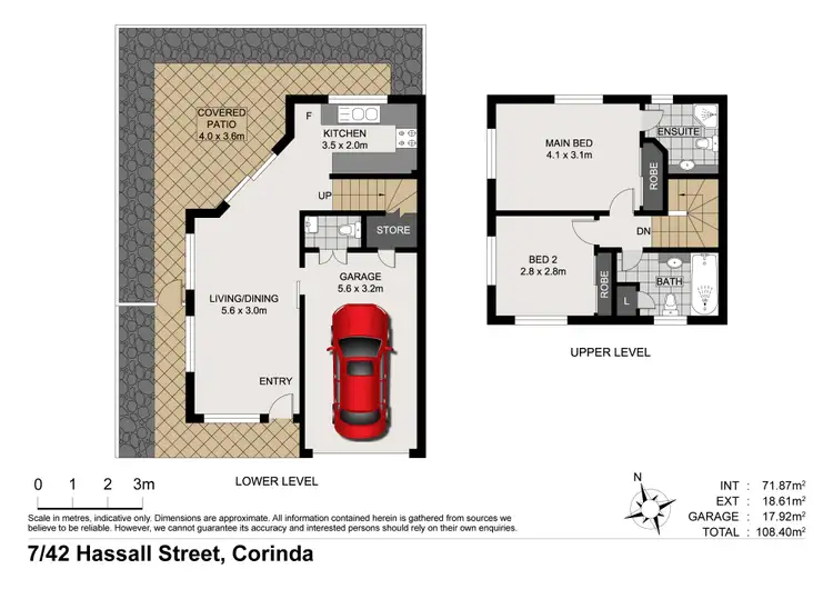 Floorplan of Homely unit listing, 7/42 Hassall Street, Corinda QLD 4075
