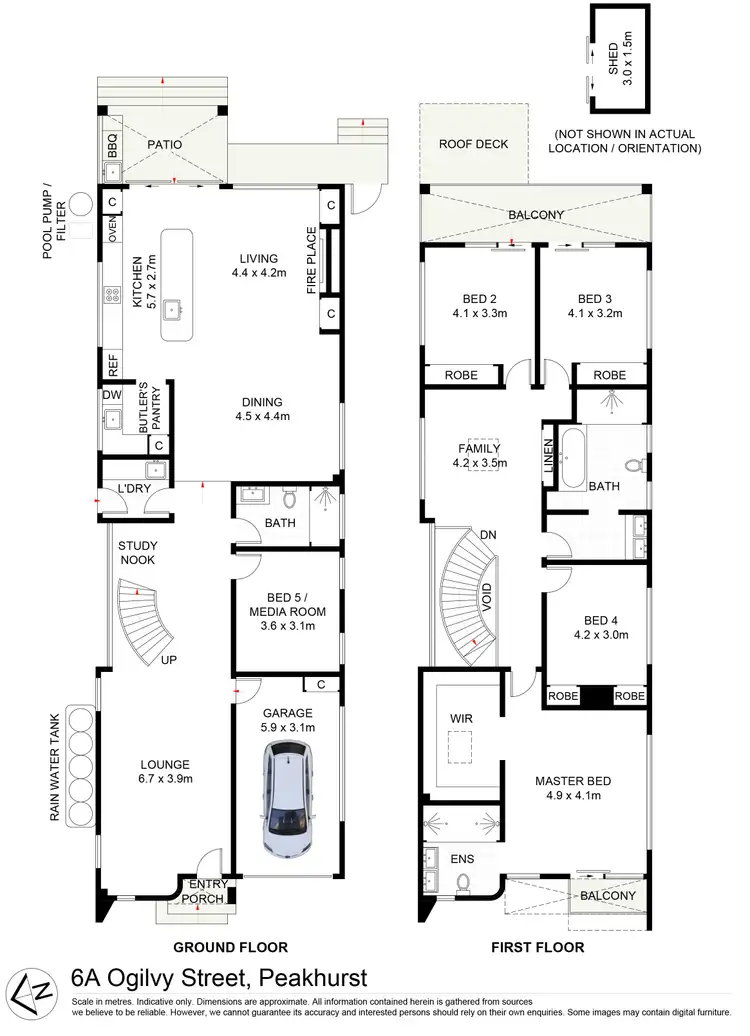 Floorplan of Homely house listing, 6A Ogilvy Street, Peakhurst NSW 2210
