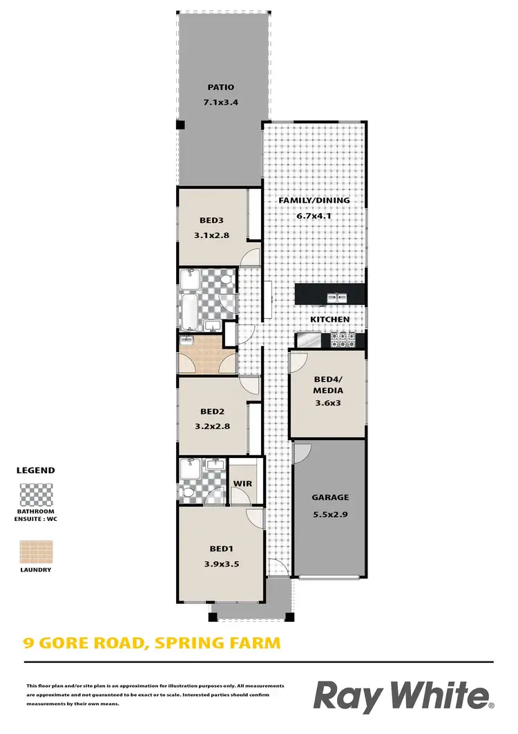 Floorplan of Homely house listing, 9 Gore Road, Spring Farm NSW 2570