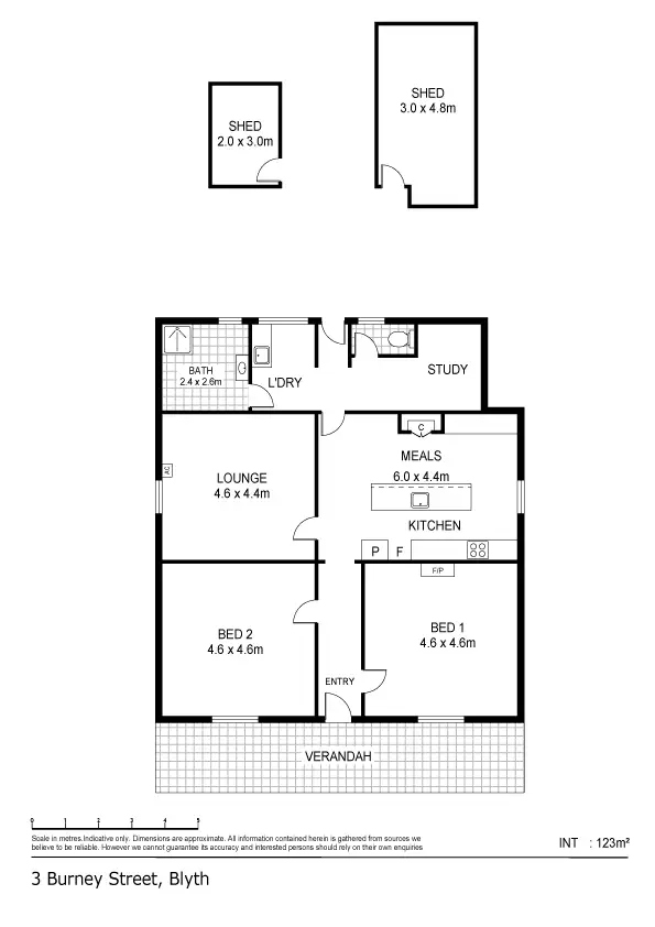 Floorplan of Homely house listing, 3 Burney Street, Blyth SA 5462