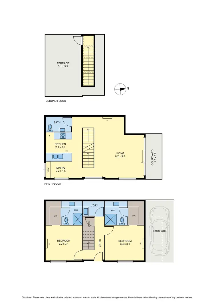Floorplan of Homely townhouse listing, 33 George Street, Brunswick VIC 3056