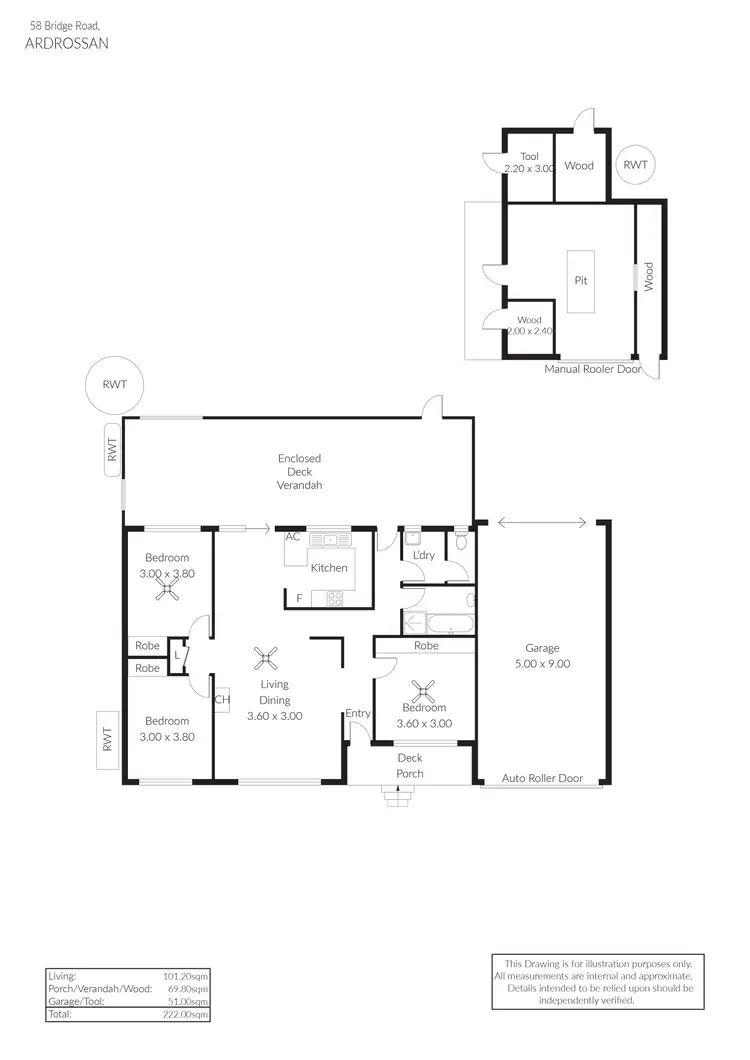 Floorplan of Homely house listing, 58 Bridge Road, Ardrossan SA 5571