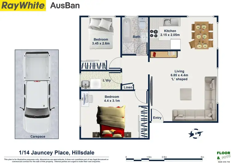 Floorplan of Homely apartment listing, 1/14 Jauncey Place, Hillsdale NSW 2036