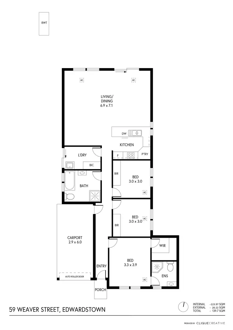 Floorplan of Homely house listing, 59 Weaver Street, Edwardstown SA 5039