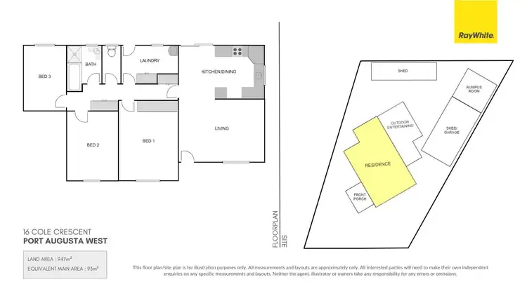 Floorplan of Homely house listing, 16 Cole Crescent, Port Augusta West SA 5700