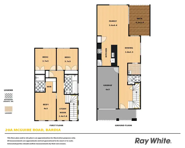 Floorplan of Homely semi-detached listing, 20A Mcguire Crescent, Bardia NSW 2565
