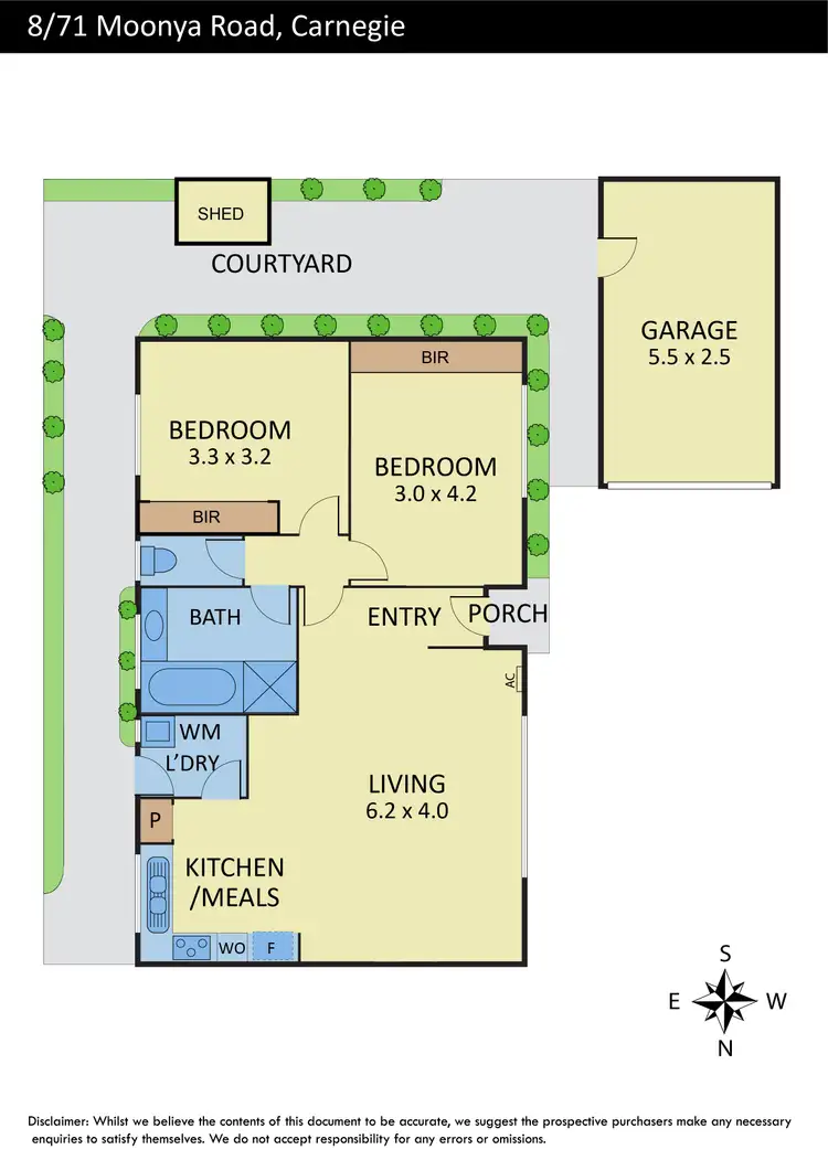 Floorplan of Homely unit listing, 8/71-73 Moonya Road, Carnegie VIC 3163