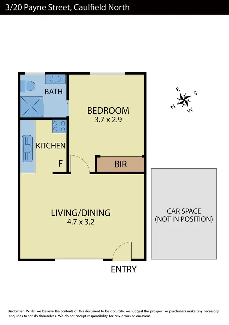 Floorplan of Homely apartment listing, 3/20 Payne Street, Caulfield North VIC 3161
