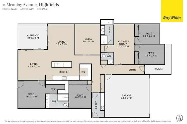 Floorplan of Homely house listing, 11 Mcaulay Avenue, Highfields QLD 4352