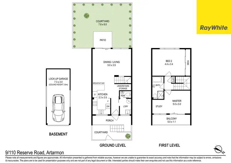 Floorplan of Homely townhouse listing, 9/110 Reserve Road, Artarmon NSW 2064