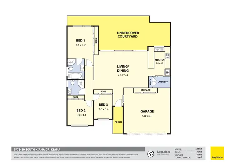 Floorplan of Homely villa listing, 5/78-80 South Kiama Drive, Kiama NSW 2533