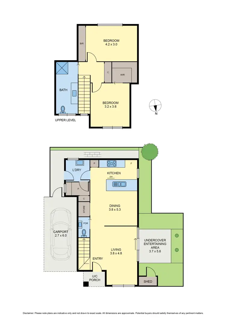 Floorplan of Homely townhouse listing, 2/62 Hubert Avenue, Glenroy VIC 3046
