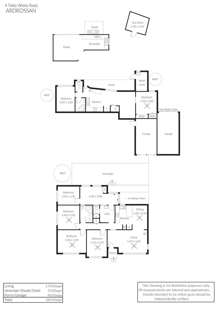 Floorplan of Homely house listing, 4 Tiddy Widdy Road, Ardrossan SA 5571